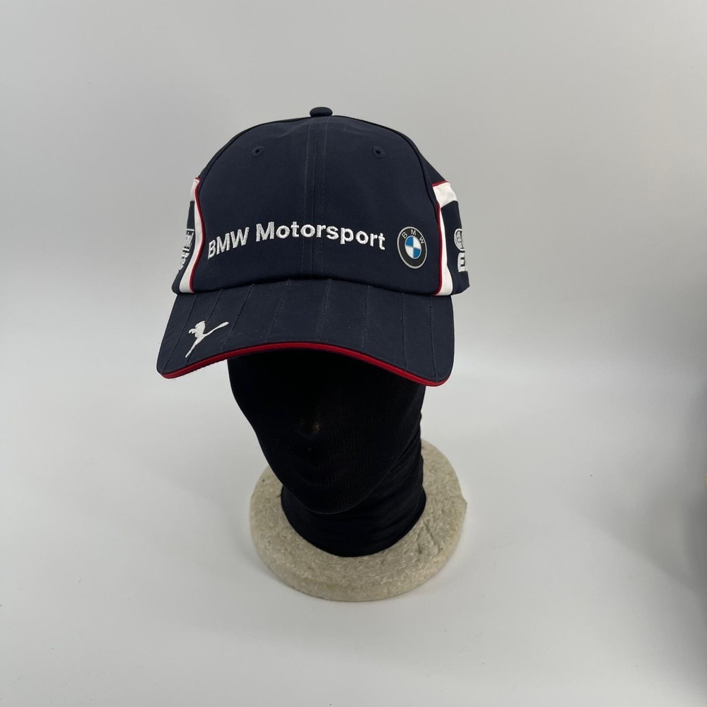 Puma BMW Motorsport Racing Hat Navy Blue Adjustable Castrol Edge Cap